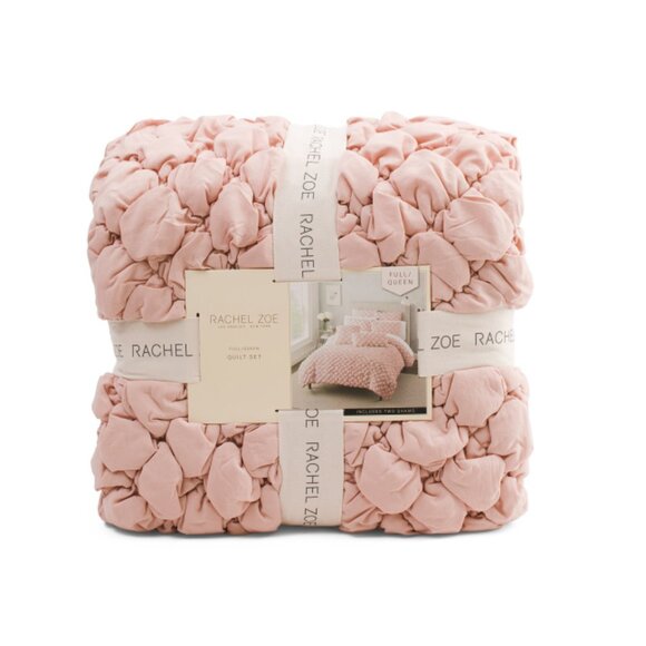 RACHEL ZOE Rose Smoke Bubble Puff Quilt Set - Picture 1 of 1